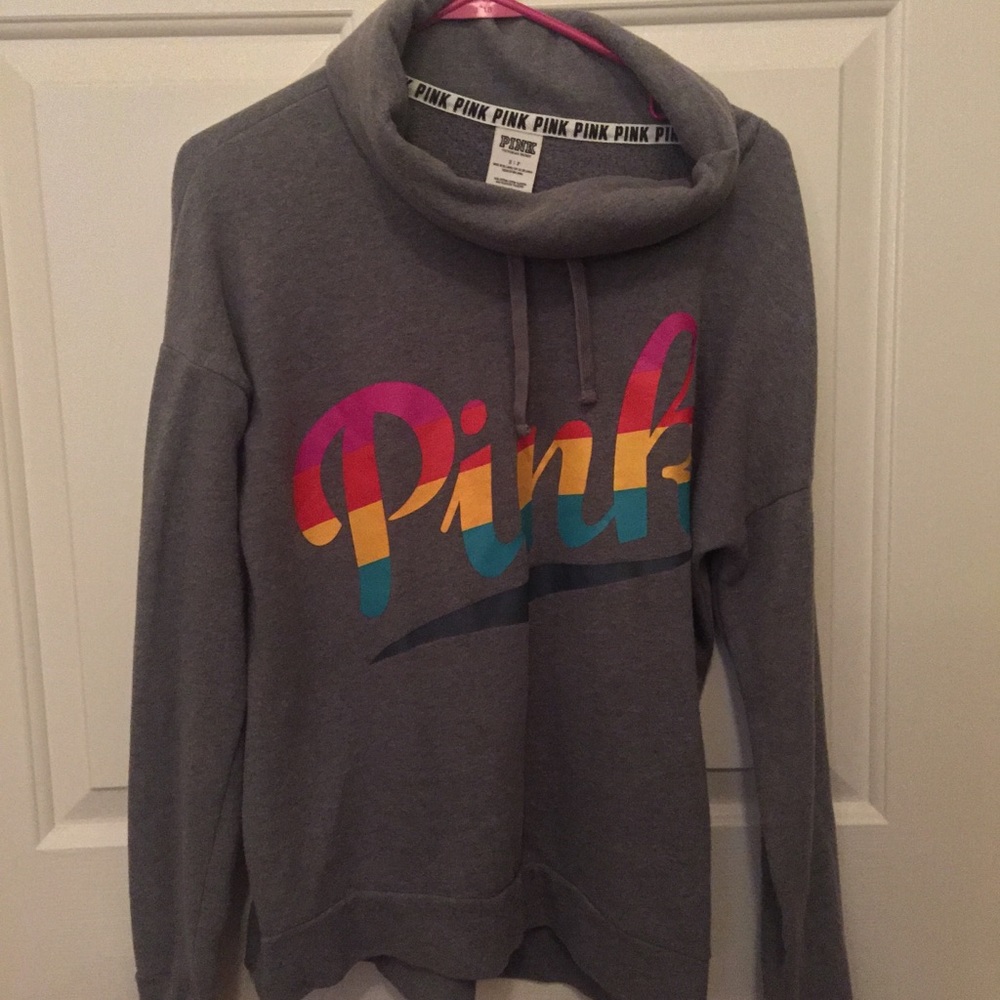 PINK Cowl Neck Pullover